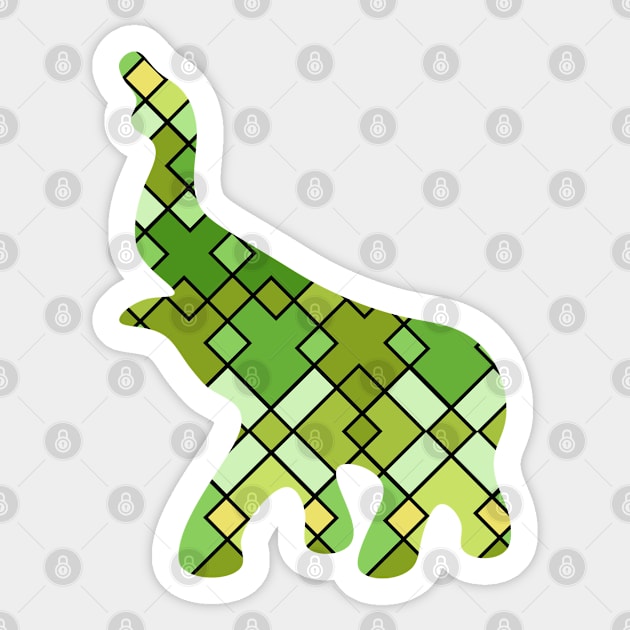 abstract geometric elephant art Sticker by omitay